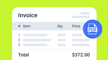 generating a PDF file for invoice