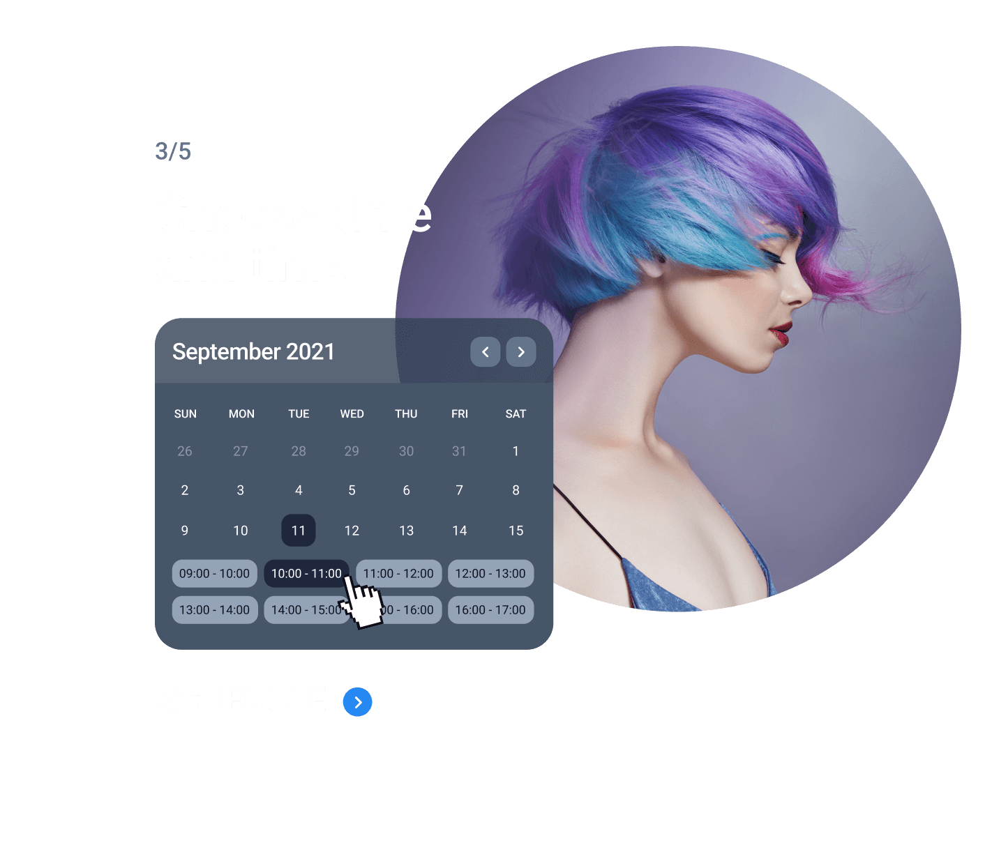 appointment booking template by Crocoblock